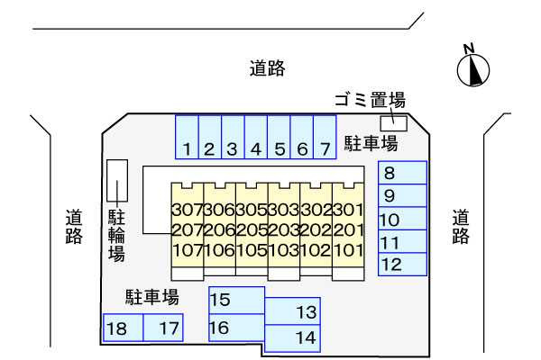 ベルベアー　　刈谷市の賃貸ならクラスホーム刈谷店の区画図