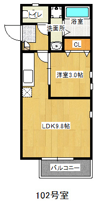 【間取り】 | Grandtic　JK　プライスホームなら仲介手数料0円！初期費用が安い！
