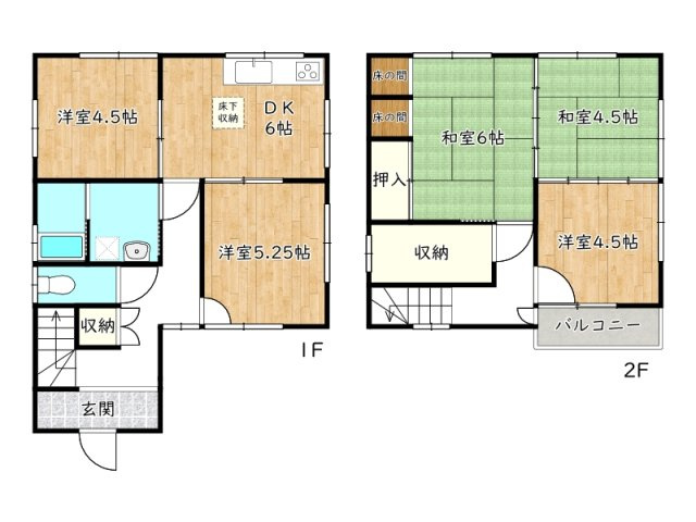 【間取り】 | 姫路市上手野／中古戸建