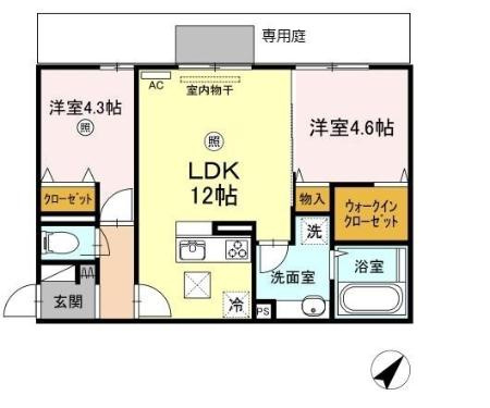 【間取り】 | Polonia　Matsubara　Ａ | 【即日案内可能】現地待ち合わせでも対応可能です。お部屋を気に入って頂ければ、当社特別価格をご提示しますので是非ご検討下さい♪