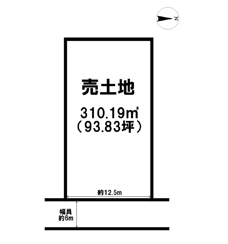 沖縄市比屋根4丁目　売土地の土地図