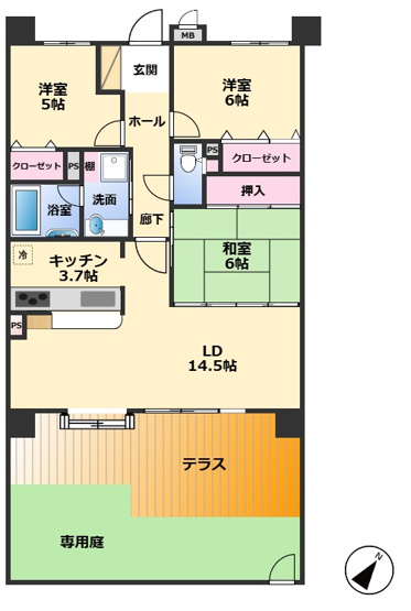 【間取り】 | サンハウス尾張横須賀