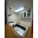 【キッチン】 | ル・シック千葉フロンテージ | 備え付き吊戸棚有、キッチンも収納力有り！