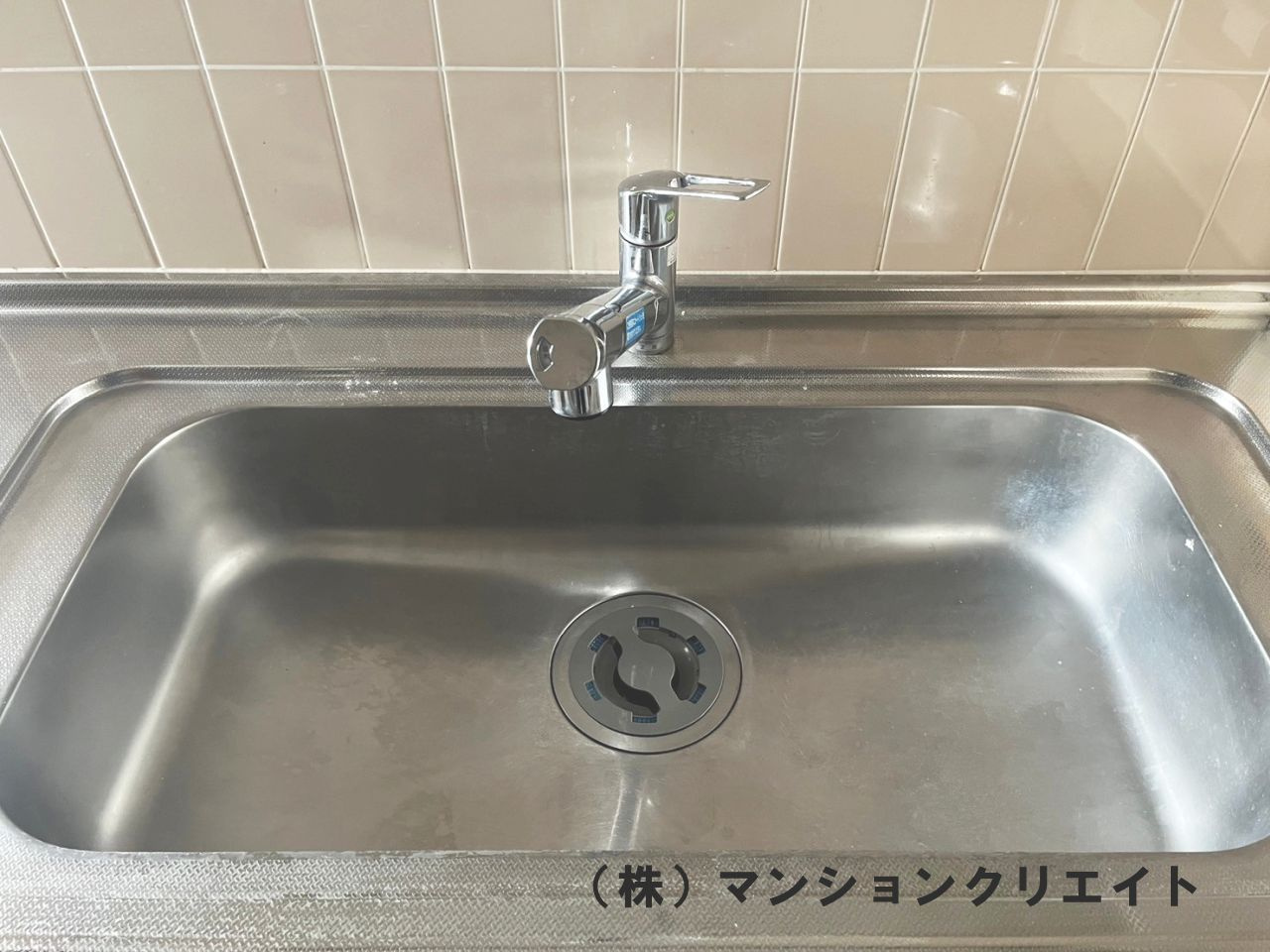 アパガーデンコート城東のキッチン|大型シンク