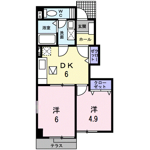 メゾン・アンジュ参番館の間取り