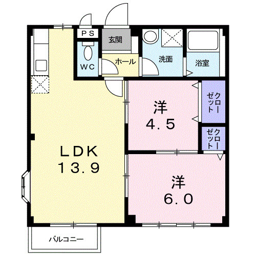 プレジデントハイツ近藤（Ａ）の間取り