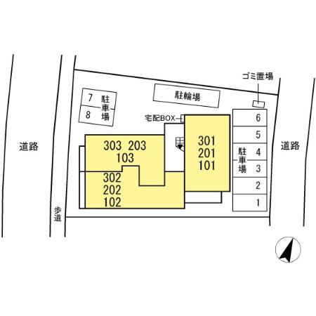アベニールの区画図