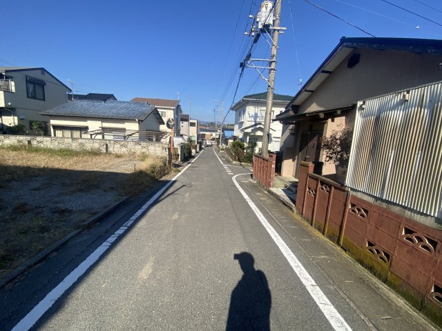 新築　高崎市八幡町24-2期　LIGNAGE　１号棟の前面道路含む現地写真|東側接道幅員約4.5ｍ
