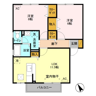 【間取り】 | ディアクレスト　Ｃ