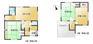 【間取り】 | 高槻市紅茸町　中古戸建