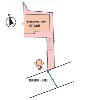 【区画図】 | 高槻市紅茸町　中古戸建