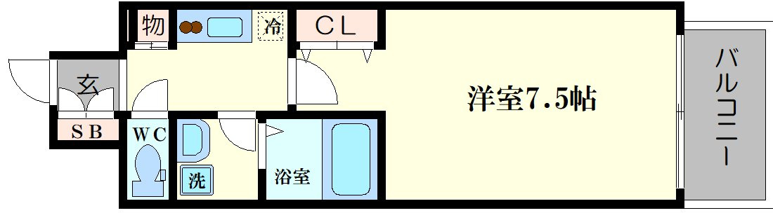 レジデンス本町靭公園の間取り