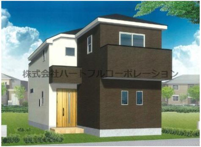 【外観】 | 神戸市須磨区神の谷5丁目　新築戸建1号棟　仲介手数料無料！ | 須磨区神の谷5　新築1号棟　仲介手数料無料！