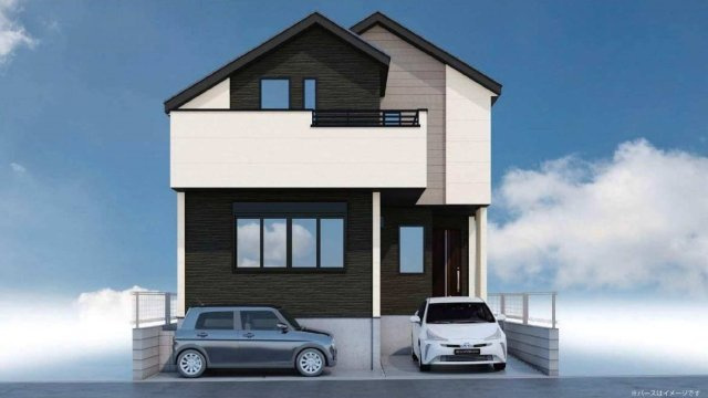 【横浜市瀬谷区相沢3丁目37-13新築戸建て】★仲介手数料無料★（瀬谷小学校・瀬谷中学校）の外観パース