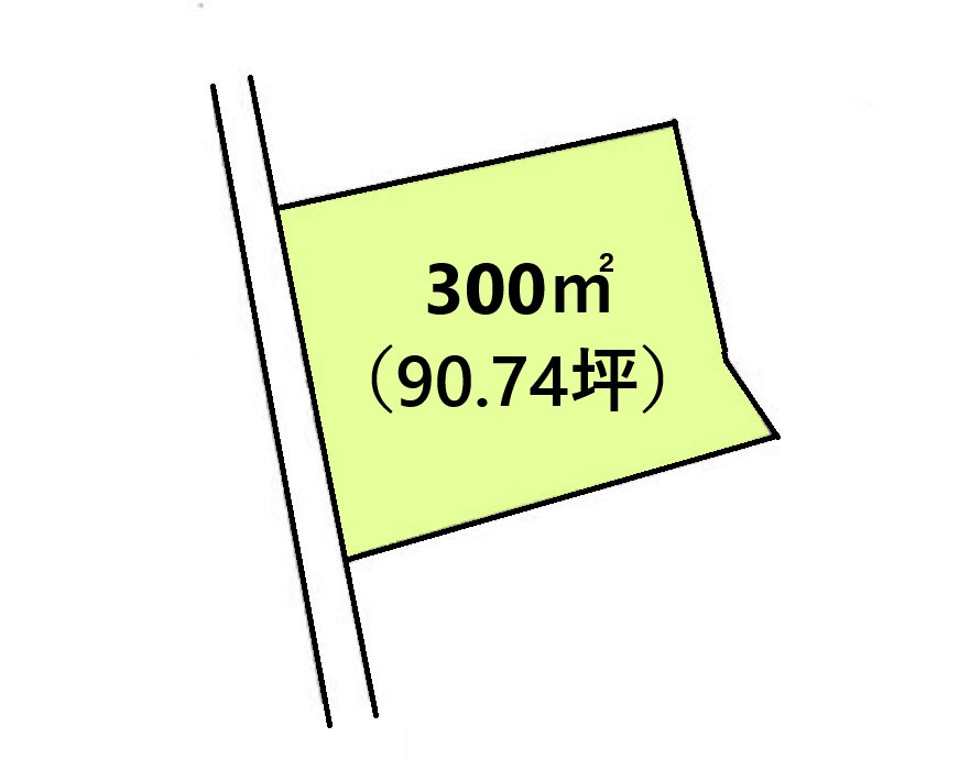 小美玉市小川　売地の土地図