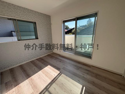 【洋室】 | 明石市太寺3丁目　新築戸建　仲介手数料無料！ | 明るい洋室です