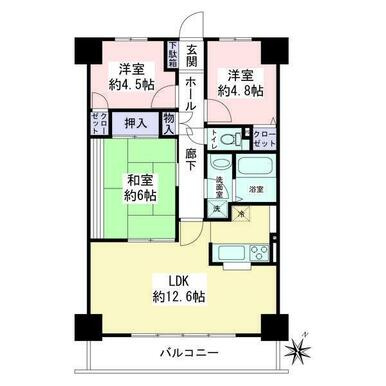 【間取り】 | さがみのパークハイツ