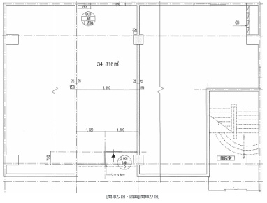 マーケットビル赤坂　1Fの区画図