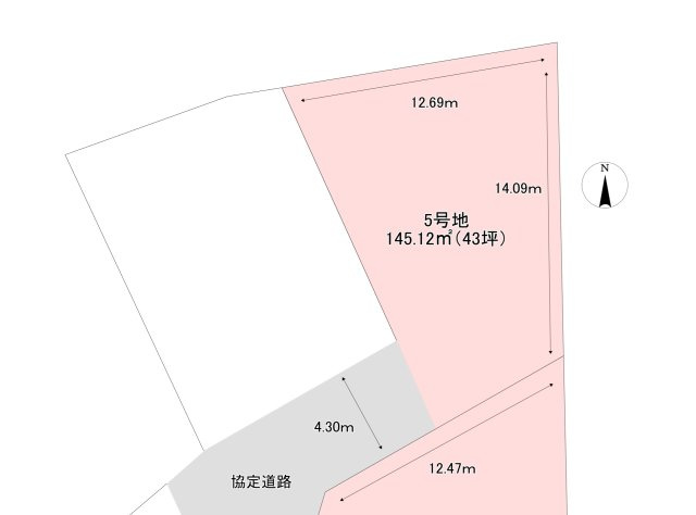 土地　長野市川中島町上氷鉋の土地図