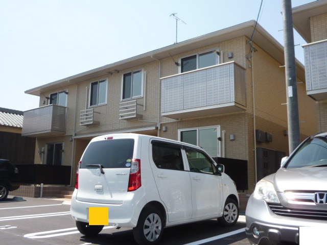 倉敷市東塚３丁目のアパートの外観