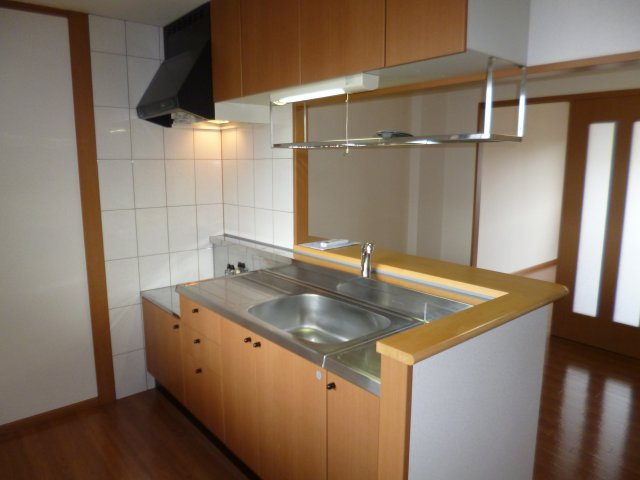 倉敷市福島のアパートのキッチン