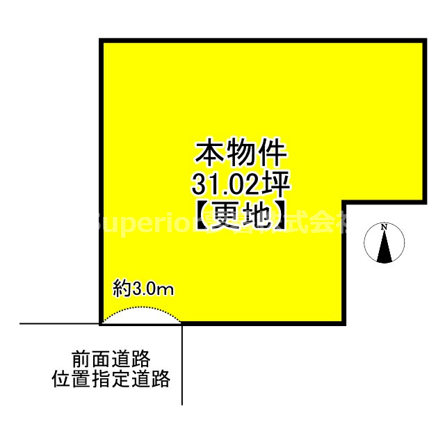 【土地】大津市馬場3丁目の土地図