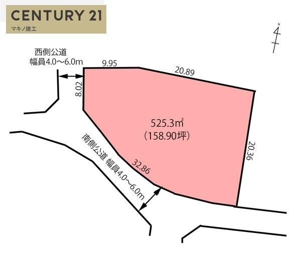 岐阜市日置江字屋敷前畑の土地図