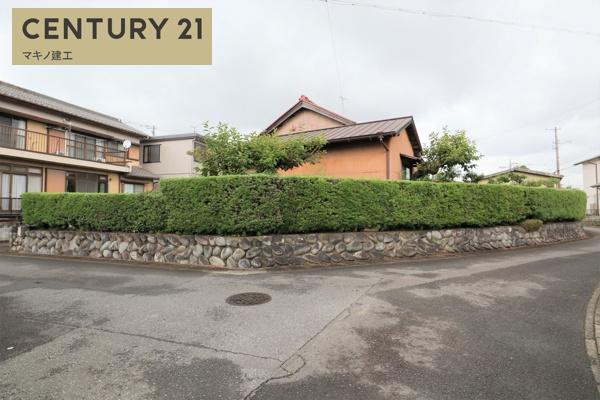 岐阜市日置江字屋敷前畑の前面道路含む現地写真|南西側から撮影