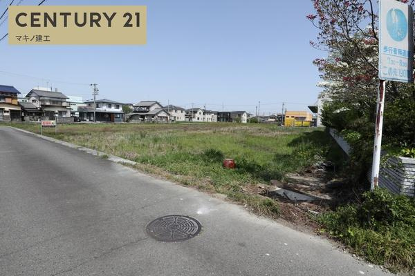 岐阜県羽島郡笠松町北及字狐山の前面道路含む現地写真|南東側より撮影