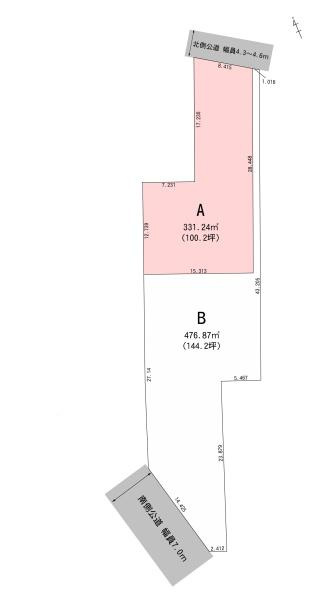 岐阜県関市緑町2丁目Aの土地図