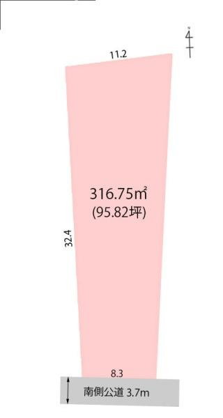 瑞穂市別府字堤内三ノ町の土地図