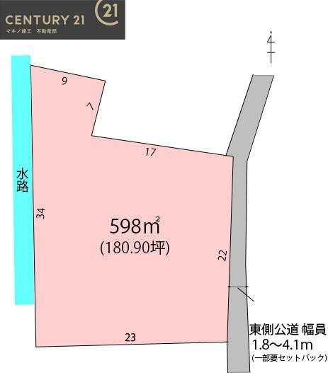岐阜市柳津町上佐波1丁目の土地図