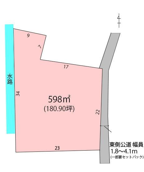 岐阜市柳津町上佐波1丁目の土地図