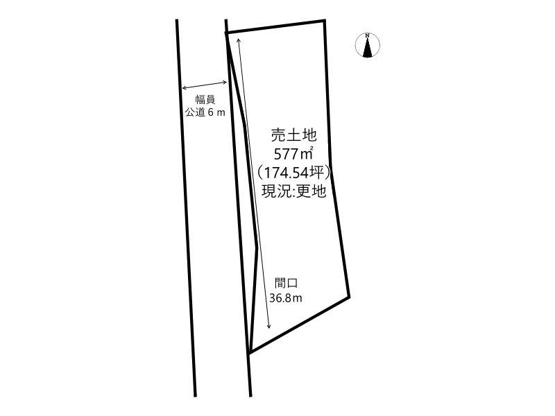 姫路市林田町上伊勢/売土地の土地図