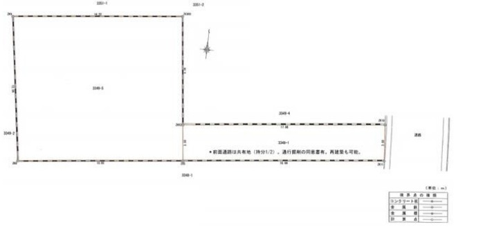 蓮田市関山　中古戸建の区画図|11/19撮影済み