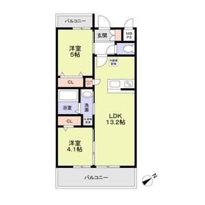 メゾンシュシュ大宮の間取り