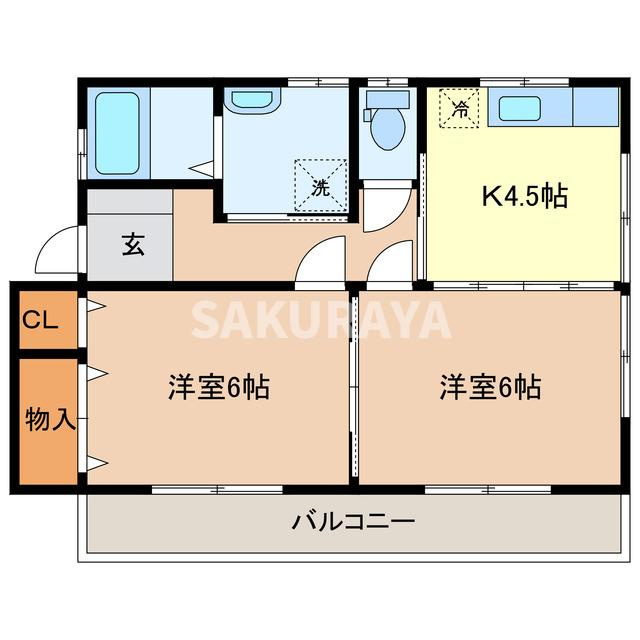 VILLA OTIAS「ヴィラオティアス」の間取り