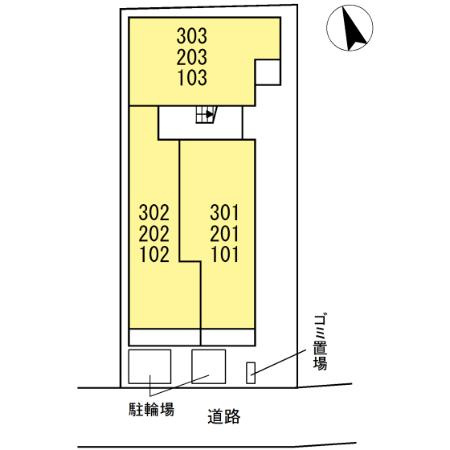(仮)江戸川区東葛西7丁目PJの区画図
