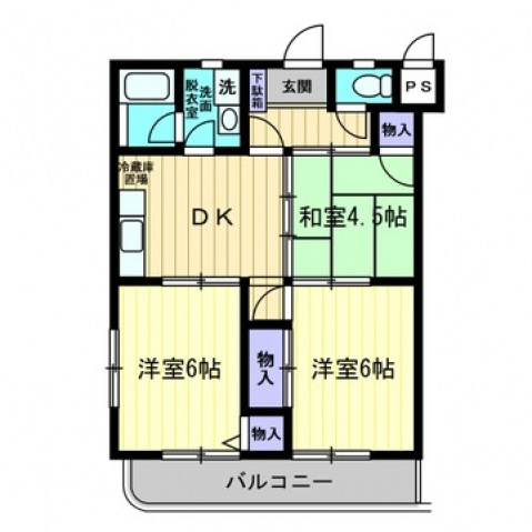 光洋マンションの間取り