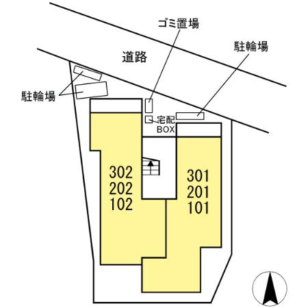グラナーデ北小岩の区画図