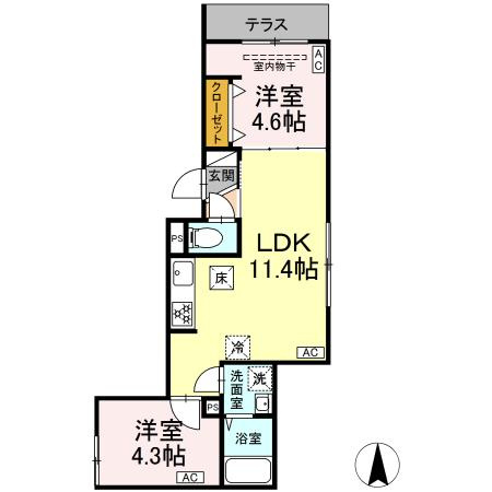 グラナーデ北小岩の間取り