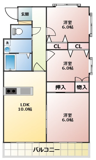 【間取り】 | アグライアマンション