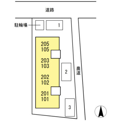 【区画図】 | コーポ岩崎