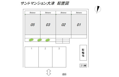 【区画図】 | サントマンション大津