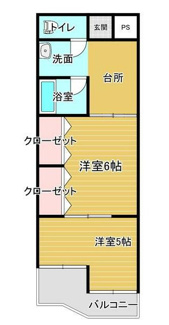 【間取り】 | 春日居ライフピアマンション 4階 内装一新 各戸に温泉引込 | 内装リフォーム済みでとても綺麗な状態です。そのまま新生活を開始できます。