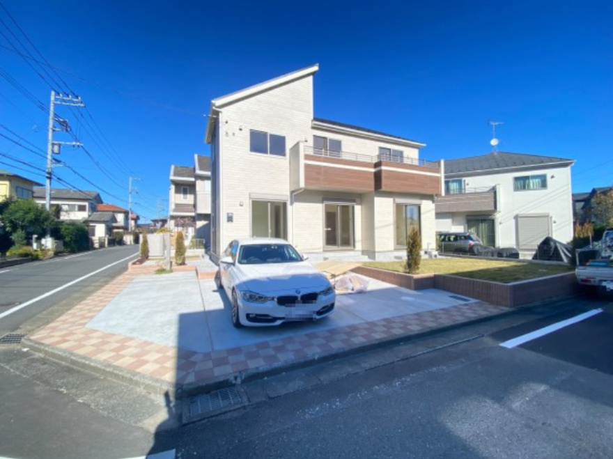 祝：成約済み　八王子市　泉町　新築戸建て　の外観|人気の角地。開放感ある立地の新築戸建てです。～仲介手数料無料☆八王子ひなた不動産～八王子市泉町　新築戸建て