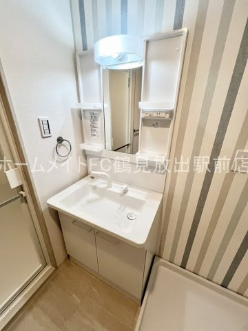 東大阪市稲田新町１丁目の賃貸マンションの独立洗面台