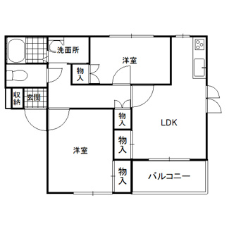 【間取り】 | ハピネスⅡ | ※図面と現況が異なった場合は、現況を優先といたします。