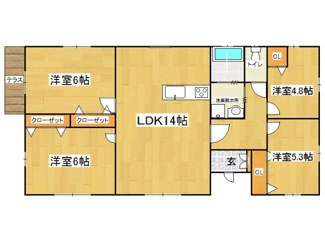 【間取り】 | 鹿屋市上谷町　中古戸建