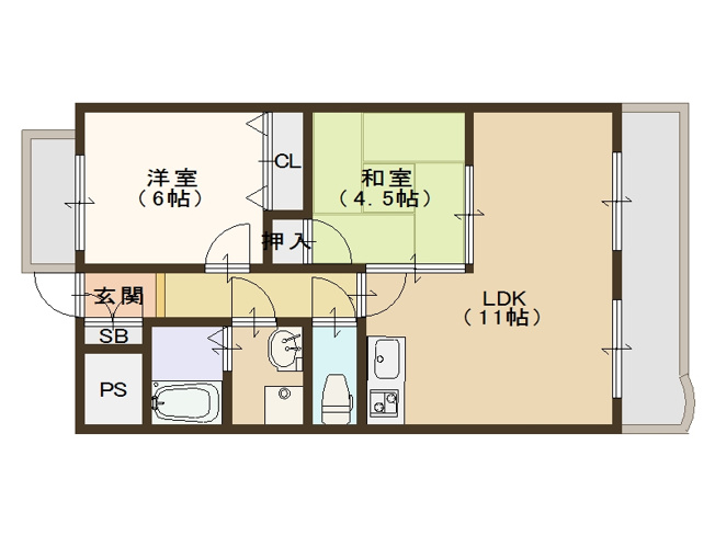 【間取り】 | レオ住之江公園